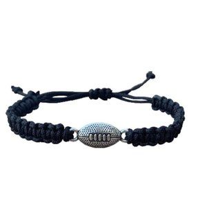 Football Bracelet, Football Jewelry, Adjustable Unisex Football Paracord Bracele
